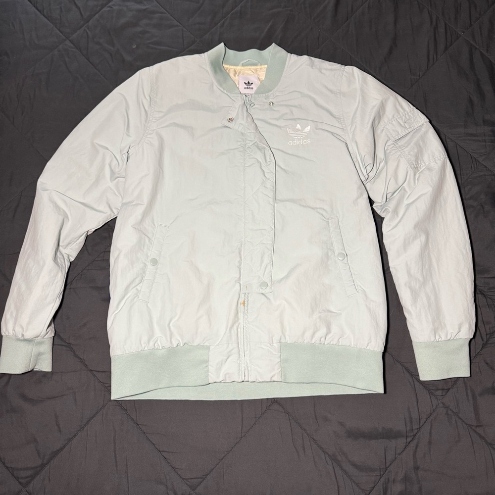 Adidas Blue Hza Valley Bomber Jacket Men's Medium